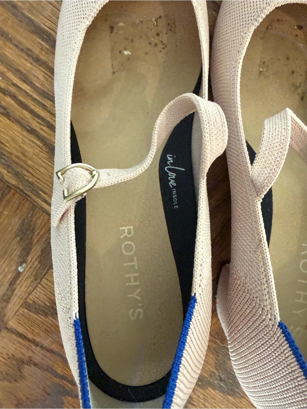 Rothy's Blush Pink Mary Jane Block Heels - Picture 7 of 10